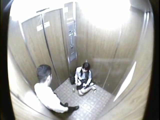 Woman stuck in elevator with pervert man