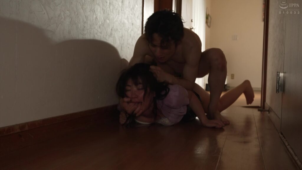 Japanese girl assault and raped on a ground